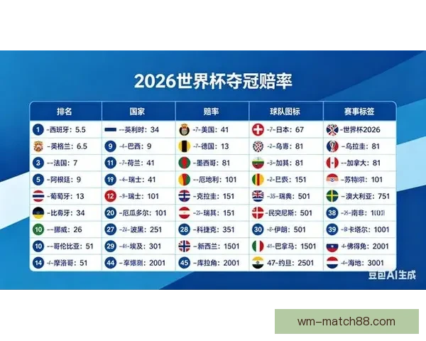 世界杯竞猜赔率平台助你精准预测赛事胜负赢取丰厚奖金